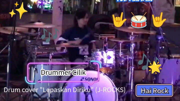 Drummer cilik men drum cover lagu dari J-ROCKS band "Lepaskan Diriku"