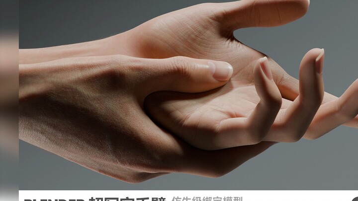 【团】blender 仿生级手臂(新发布高仿真材质) 人体高级绑定模型