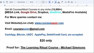 The Learning Ritual Course - Michael Simmons