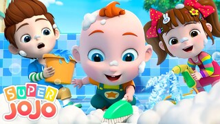 Little Cleaner | Clean Up Song | Good Habits | @Super JoJo - Nursery Rhymes | Playtime with Friends