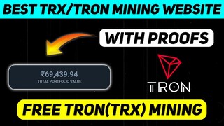 Best Tron/USDT Cloud Mining Website | Earn & Mine free TRX | USDT Mining | TRX Mining Site | Mining