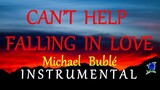 CAN'T HELP FALLING IN LOVE -  MICHAEL BUBLE instrumental (lyrics)