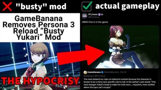 Persona Mod Banned After Sparking Hypocritical Outrage From Puritans On Twitter