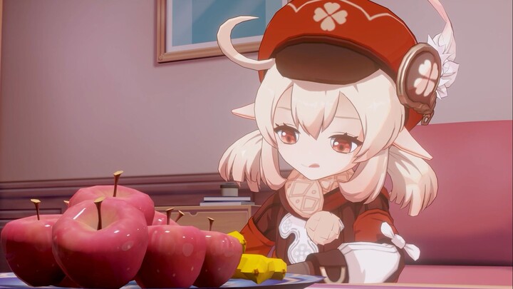 Tempat sampah otomatis buatan Chibi Paimon!