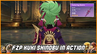 What an F2P Kuki Shinobu looks like (ft. Eula) | Genshin Impact