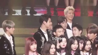 EXO&BTS跑去找D.O被Kai哥哥摸小脑袋的智旻！讨人喜欢的糯米团子