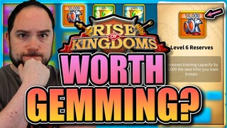 Best use of Troop Reserves [should you spend gems?] Rise of Kingdoms