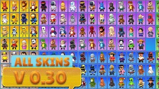 Stumble Guys v0.30 All 203 Skins (Common, Uncommon, Rare, Epic and Legendary) Unlocked