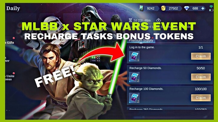 MLBB x STAR WARS RECHARGE EVENT! MOBILE LEGENDS BANG BANG