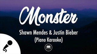 Monster - Shawn Mendes, Justin Bieber (Piano Karaoke)