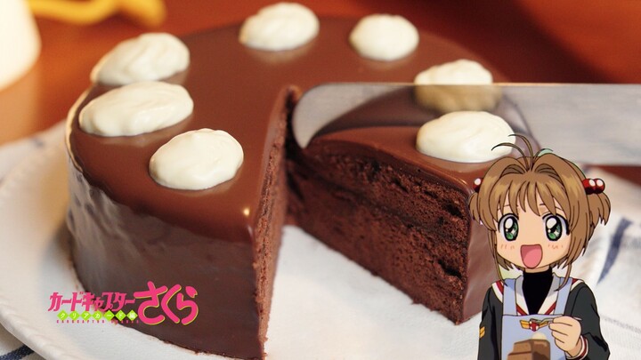 Saya benar‑benar berhasil membuat kue cokelat Sakura! Meski… sudah tiga kali gagal