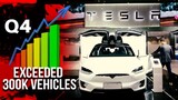 Tesla Production & deliveries in Q4 exceeded 300k vehicles