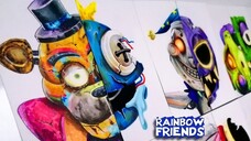 Hướng dẫn vẽ Rainbow Friends cùng FIVE NIGHT AT FREDDY | Peter Roblox Drawing