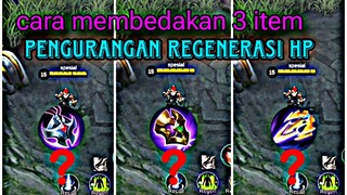 cara membedakan 3 item pengurangan regenerasi hp