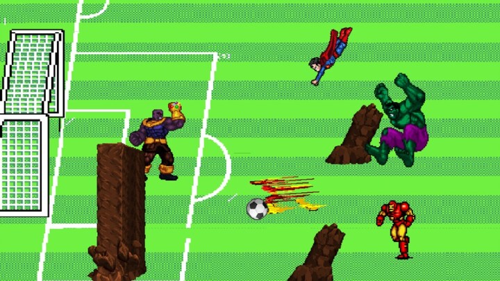 Hiệp một trận bóng đá 【Marvel vs DC】lần đầu tiên!