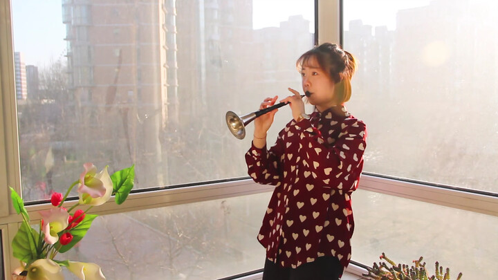 "せんぼんざくら" cover oleh seorang perempuan dengan suona