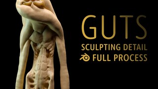 Sculpting Guts - Horror Game Monster