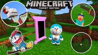 แจก+รีวิวแอดออนโดราเอม่อนโครตเจ๋ง!! มีของเหมือนในการ์ตูนมาก!!Minecraft pe 1.16.201 Doremon