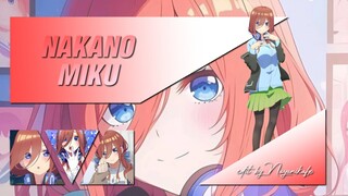 amv Nakano miku | go toubun no hanayome edit