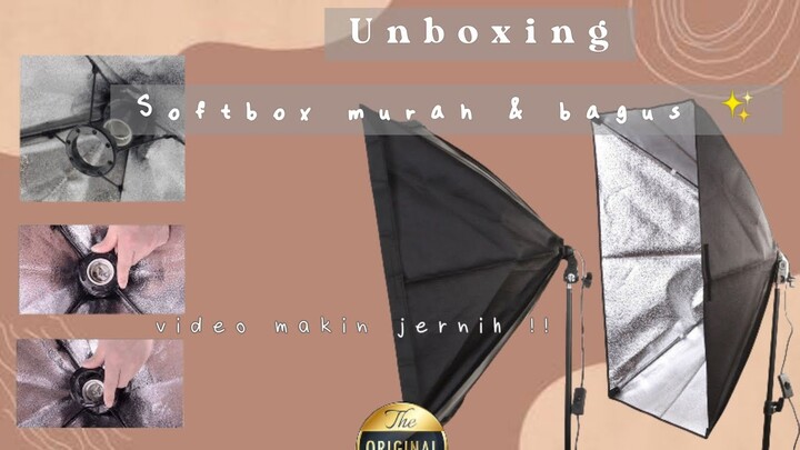 UNBOXING SOFTBOX - softbox murah tapi bagus !