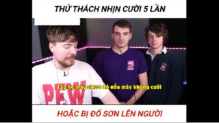 Thử thách nhịn cười hoặc bị đổ sơn lên người part 5 | #giaitri