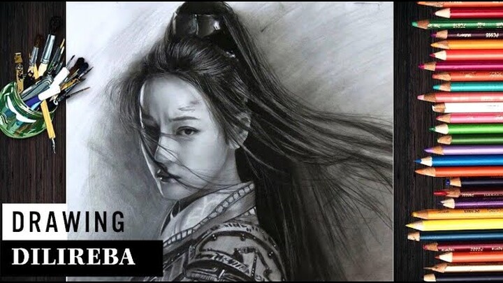 Drawing Dilraba in Chang Ge Xing Drama - Vẽ Nhiệt Ba (Phim Trường Ca Hành) bằng bút chì | JNB Lover
