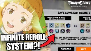 AMAZING "INFINITE" REROLL SYSTEM WILL BE IN BLACK CLOVER MOBILE! GET THE PERFECT START TO UR ACCOUNT