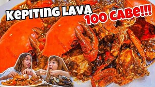 JONTOR! MASAK 1,3KG KEPITING SAUS LAVA 100 CABE