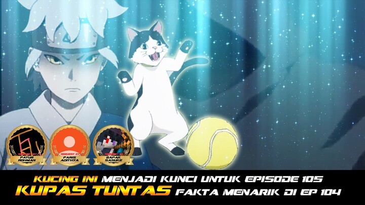 KUCING INI MENJADI KUNCI EPISODE 105 | KUPAS TUNTAS FAKTA MENARIK DI BORUTO EP 104