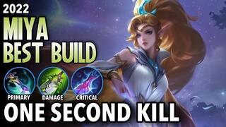 MLBB: Walk Fast & Attack Faster!! | Inspire Critical Build Miya | Top 1 Global Miya Best Build 2022