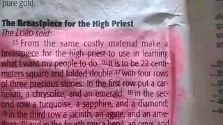 Daily Verse.                  Exodus 28:15-30