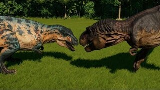 T-Rex vs Acrocanthosaurus, Giganotosaurus, Carcharodontosaurus, Spinosaurus & Indominus Rex