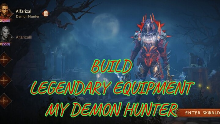 PEMBAHASAN LEVEL PARAGON DAN BUILD DEMON HUNTER  MY VERSION || DIABLO IMMORTAL INDONESIA ||