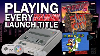 Playing EVERY SNES Launch Game