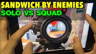 SANDWICH BY ENEMIES | FOUR FINGER CLAW HANDCAM | PUBG MOBILE - IPAD MINI 5