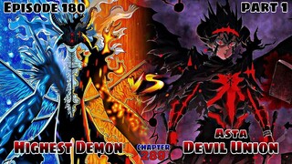 EPISODE 180 Black Clover, Asta Devil Union vs Highest Demon, part 1 Best Anime Tagalog Review