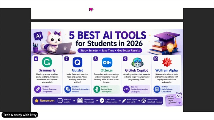 5 Best AI Tools for students in 2026. #ai #ai_tools #2026 #best #top #new #new_video #bilibili