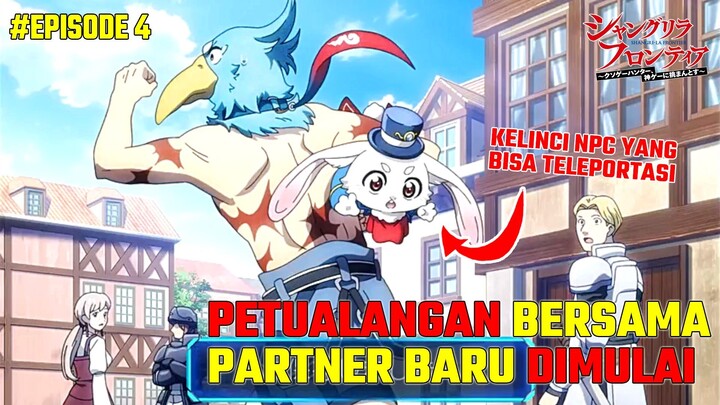 BERTEMU PARTNER NPC LANGKA KARNA OVERPOWER | Alur Cerita Anime Shangri-La Frontier Episode 4