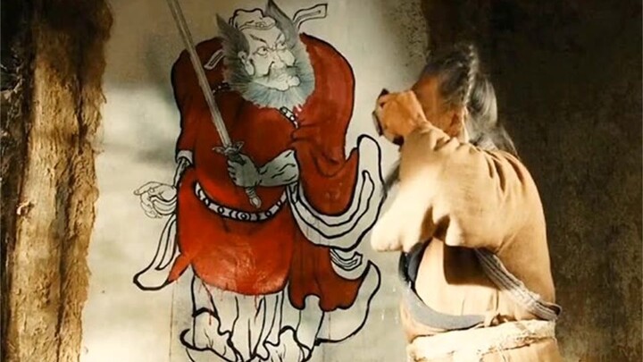 Wu Daozi sống trong ngôi nhà, nhưng được công nhận vì đã vẽ bức tranh Zhong Kui cho người bán thịt