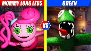 Mommy Long Legs vs Green (Rainbow Friends) | SPORE