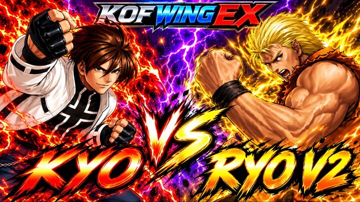Kyo vs Ryo V2 | KOF Wing EX | CPU vs CPU | #0000000020