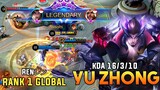 Non-stop Ganking! Yu Zhong Gameplay [ Top 1 Global Yu ZHong by Renレン ] - Mobile Legends