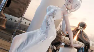 [MMD]Yowane Haku's dancing in sexy white dress