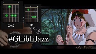 Ghibli: もののけ姫 / Princess Mononoke Theme Guitar (Jazz version) Guitar Tutorial