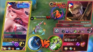 RAXIE VS TRASHTALKERS! (TOP GLOBAL LESLEY VS TOP GLOBAL GRANGER) (WHO WILL WIN?) - MLBB