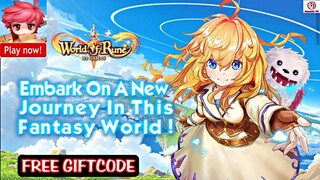 World of Rune Gameplay - Free Giftcode - MMORPG Game Android