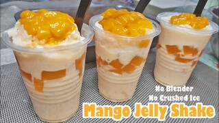 NO BLENDER MANGO JELLY SHAKE | HOW TO MAKE MANGO JELLY NEGOSYO WITH COMPUTATION SA MALIIT NA PUHUNAN