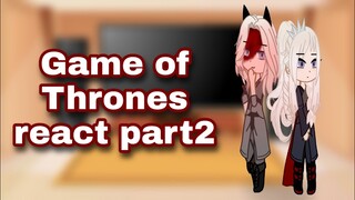 Past head of houses react to future 2 |Game of Thrones|Spoilers! Angst! Gore!|