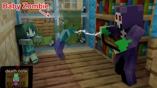 Monster School : Baby Zombie And Death Note - Minecraft Animation