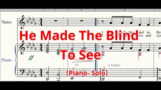 He Made The Blind to See | Solo | Special Number | Rehearsal